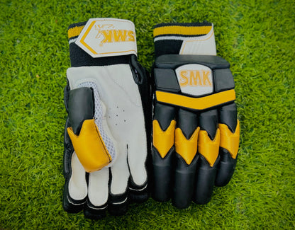 White Black Golden Limited Batting Gloves