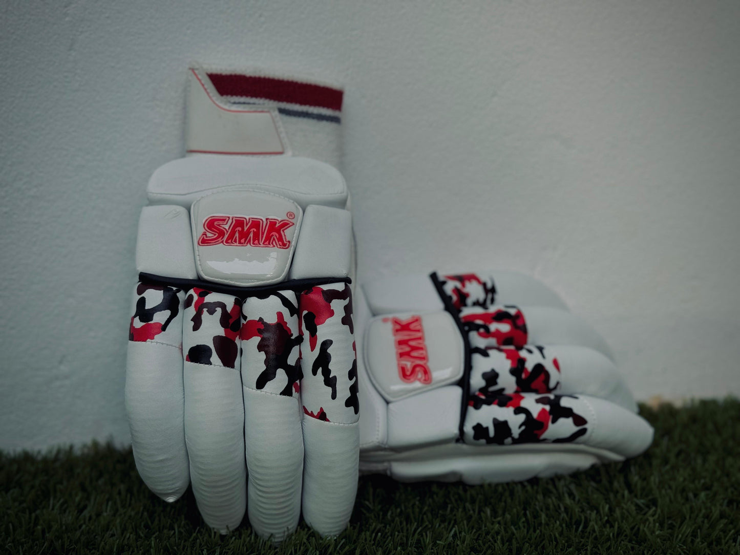 White Red Limited Batting Gloves